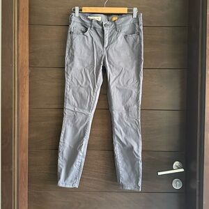 Anthropologie Pilcro And The Letterpress Ankle Zip Gray Pants Sz 27